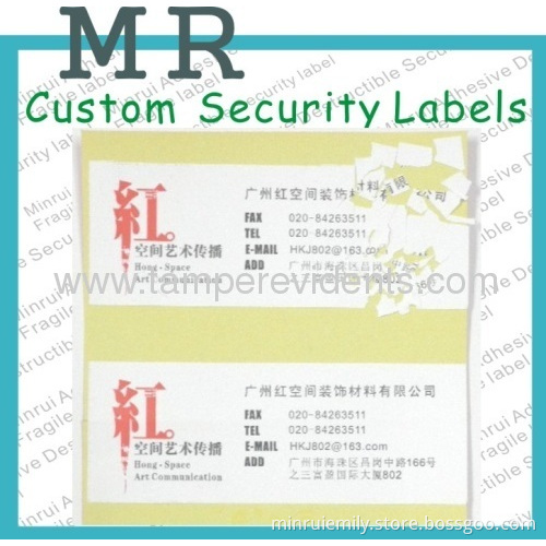 Custom Eggshell Sticky Address Labels,security Egg Shell Address Labels,destructive Asset Labels With Permanent Glue